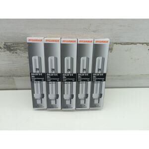 LOT‎ OF 5 Sylvania 20669 CF26DD/E/841/ECO 26W T4 Double Tube 4pin G24q-3 4100k